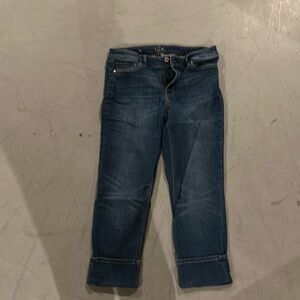 WHBM slim crop jeanss